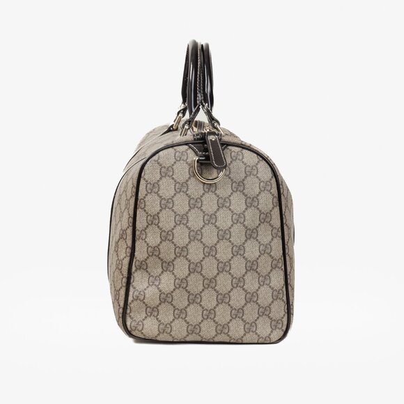 Gucci Brown Patent Medium GG Joy Boston Bag - Picture 3 of 14